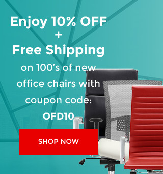Enjoy 10% Off and Free Shipping on 100's of new office chairs with coupon code: OFD10
